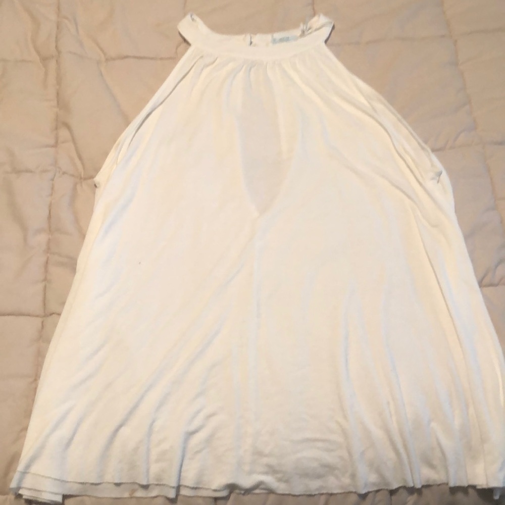 White halter top